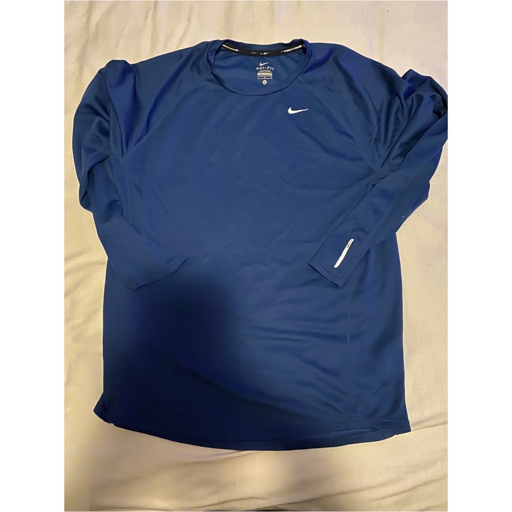 Nike Running Long Sleeve - (L) Blue